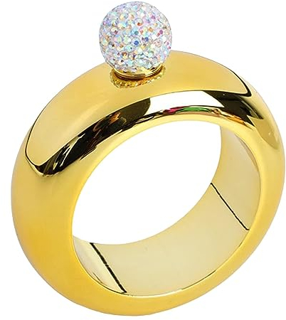 MISOYER petaca Pulsera,Pulsera portátil 3.5 oz | Lindo Frasco Pulsera para cumpleaños Baile, Whisky, Festivales música