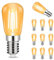 URing Glühbirne E14 LED Warmweiss Vintage - LED Birne Leuchtmittel Retro E14 2700K 4W 400LM Energiesparlampe Filament Lampe Dekorative Glas Glühlampen Bulb für Café Bar Beleuchtung, 10 Stück (ST25)