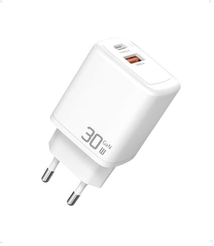 30W USB C Ladegerät, Gobxoici 2 Port PPS GAN PD3.0 Schnellladegerät für Google Pixel 9/9Pro XL/8/8Pro/7/7Pro/7a/6/6Pro/6a/Google Pixel Watch, Samsung Galaxy S24/S23, iPhone 15/14 Pro Max Netzteil.
