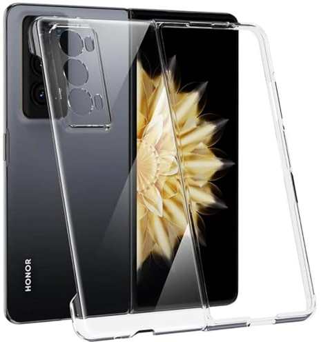 Verco Handyhülle für Honor Magic V2 Case, Handy Cover für Honor Magic V2 Hülle Transparent Dünn Klar Silikon, durchsichtig