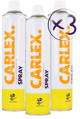 Carlex Trennspray - zum Grillen, Braten & Backen - Kuchenbacktrennspray, Antihaft-Spray Grill, Pfannenbeschichtung, Sandwichmaker BBQ 3x600ml