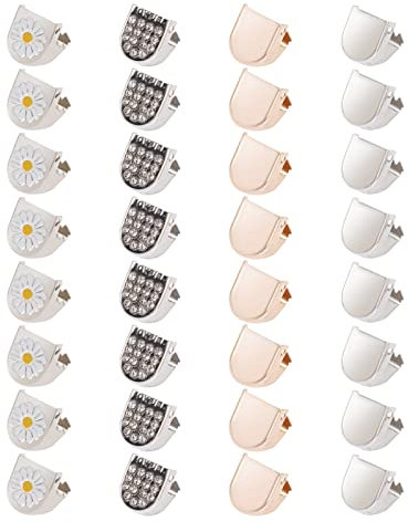 OATIPHO Pinces à Lacets Clip Chaussure, 32 Pièces Pince Lacets Chaussures Clips De Verrouillage Pour Lacets Les Lacets Serrures à Lacets Verrou De Clip De Lacet Blocage De Lacets Boucle de Lacets