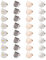 OATIPHO Pinces à Lacets Clip Chaussure, 32 Pièces Pince Lacets Chaussures Clips De Verrouillage Pour Les Serrures à Verrou De De Lacet Blocage De Boucle de