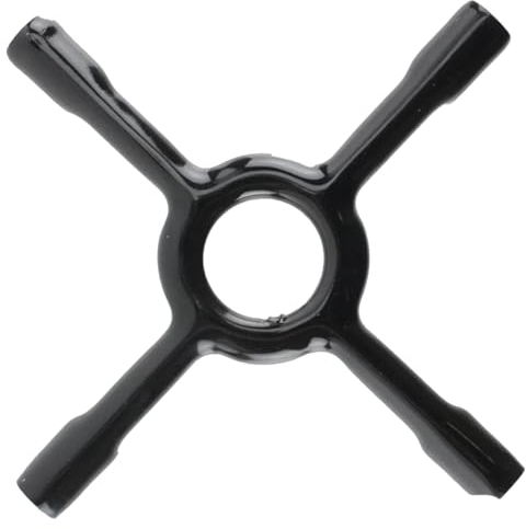 QUAILITAS Gas Hob Trivet [Pack of 1/130mm] Universal Gas Hob for Kitchen Wok, Moka Trivet Pan Stand for Pots, Coffee Maker, Small Ceramic Pan Support – Cooktop Grates