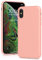 YATWIN Cover per iPhone XS, iPhone X, Custodia in Silicone Morbido con Tagli di Precisione per Fotocamera, Design Ultra Sottile, Protezione 360° con Bordi Rialzati, ‌Rosa‌