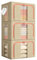 ZenCasa | 3 Scatole per Armadio Rigide con Cerniera da 66L, 3 Contenitori per Armadio Salvaspazio, Organizer Armadio con Struttura in Metallo Pieghevole con Maniglie Rinforzate (3 Beige, 66L)