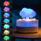 Rain Cloud Humidifier, Night Light with 7 Colors, Rain Lamp Aromatherapy Essential Oil Diffusers, Mushroom Raincloud Humidifier Cloud Lamp with Water Drop Sound, Rain Drop Humidifier for Home Office