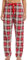 ENJOYNIGHT Schlafanzughose Damen Lang Flanell Pyjamahose Karierte Schlafhose Winter Weich Nachtwäsche Freizeithose mit Kordelzug (Small,Rot+Weiß)