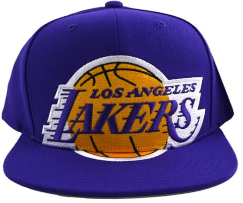 Mitchell & Ness NBA XL Logo Snapback Cap Los Angeles Lakers Purple