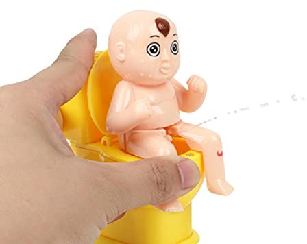 BSTCAR Kleine Toilette Spielzeug Squirt Wasser Toilette Party Prank Spielzeug Wasser Spray Scherz Spielzeug Prank lustig Gag, zufällige Farbe, 1 Stück (zufällige Farbe)