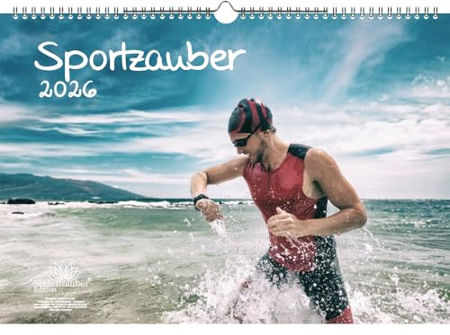 Sportzauber DIN A3 Kalender für 2026 Freizeit Sport Fitness- Seelenzauber