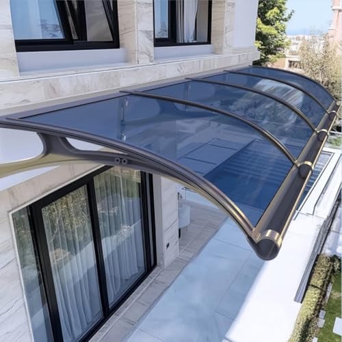 Outdoor Canopy Front Door Canopy, Awning For Door Window With Aluminum Bracket Cover Awnings, Over Door Awnings For Outside, For Sun, Rain, Snow Protection, Easy Installation(Blue,60x60cm/24x24)