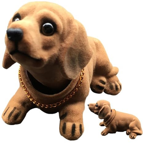 Generisch Armaturenbrett-Wackelköpfe, Wackelkopf-Dackel, Dackel Schüttelnder Kopf Spielzeug Armaturenbrett Dekoration, Desktop-Ornament, Lustige Dekoration Für Schlafzimmer, Auto-Armaturenbrett