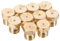 Veemoon 10Pcs Brass Gas Jet Nozzle for Household Gas Stoves Fit Replacement Parts Easy Installation Maintenance for Domestic and Commercial Use