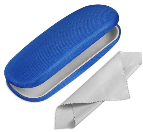 FINTIE Hardcase Brillenetui für Damen und Herren | Tragbare Brillen Etui mit Brillenputztuch, für Lesebrillen & Sonnenbrillen