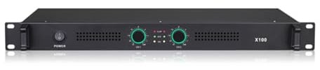 KxTsng Power Amplifier for Speakers, Dual Channel 150W x2 8Ohm, XLR Input, 1U Rack Mount, Universal Voltage, Professional Amp for Stage DJ PA Live Sound, for Musicians
