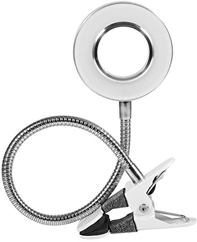 Tattoo Lampe,Portable einstellbare Schönheit kalt/warm Licht Lampe für permanent Maniküre Tattoo Notebook mit Schlauch und Metall-Clip mit USB Ladekabel Tattoo Kit [Energieklasse A++]