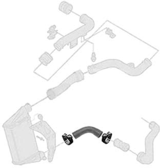 Borg & Beck BTH1125 Turbo Hose To Fit VAG A4 A6 Passat 1 8T 1 9TDi