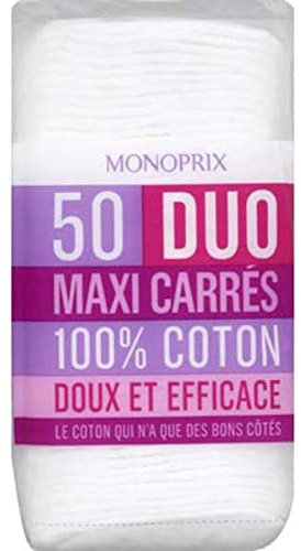 MONOPRIX Maxi carrés Duo - Le Paquet de 50