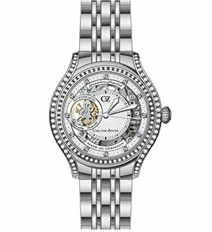 Carl von Zeyten Damen Uhr Armbanduhr Automatik Seewald CVZ0069WHMB