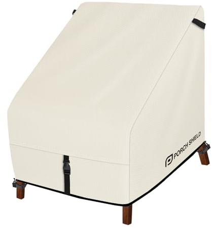 Porch Shield Adirondack-Stuhlhussen für Terrassenstuhl, wasserdicht, für | Starkes 600D-Polyester, Allwetterschutz, passend für Adirondack-Rasenstühle im Freien