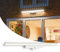 LeisureLUX Outdoor Lights Mains Powered, Decking Light with Motion Sensor, Smart WiFi 20W Outside Lights & Garden Lights 1650 Lumens, IP65 Waterproof, 1.1 Metre Patio Lighting Made in The UK, White