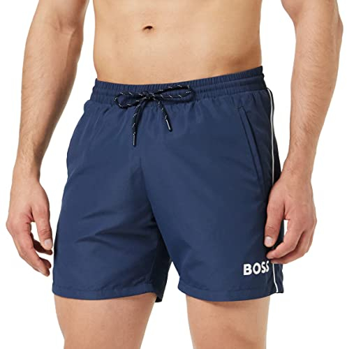BOSS Herren Starfish Badehose, Navy 413, XXL EU
