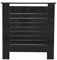 HMD High Gloss Black/White Grey Radiator Cover Decorative Cabinet Horizontal Slat 4 Size for Office Living Room Bedroom Hallway