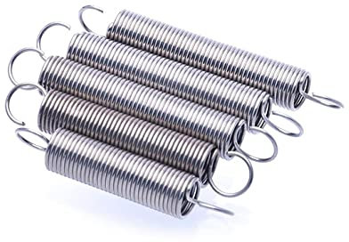 HUANMING Zugfeder Drahtdurchmesser 2 Mm S Hakenlänge 50-90 Mm 304 Edelstahl Zylindrische Schraubenfeder Mit Rückzugsspannung