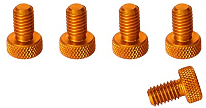 Precisiongeek - Rändelschrauben M4 x 10mm 1 Satz (5 Stück) (Orange)