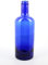 BELLEROFONTE Botella modelo GIN de cristal azul solarizada para agua 750 ml con tapón