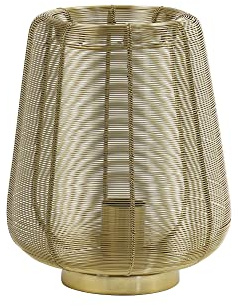 Light & Living Tischlampe Adeta - Gold - Ø22cm - Rund - Metall - Tischleuchte Wohnzimmer & Schlafzimmer - Tischlampen modern