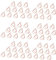 KYLOS 100 Stück Büroklammer Wasser Tropfen, Metall, 16 x 25 mm, Roségold, Dekorativ, Büroklammer