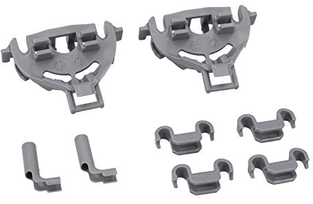 DL-pro Halter passend für Bosch Siemens Neff Constructa Balay Lager wie 428344 00428344 Set für Stachelreihen Geschirrkorb unten Spülmaschine Geschirrspüler