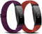 KoGiio 2 Stück Nylon Armband Kompatibel mit Fitbit Inspire 3/Inspire 2/Inspire HR/Inspire/Ace 3/Ace 2, Männer und Frauen Einstellbare Elastizität Sport Armband - orangefarben & Fuchsie
