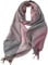 spirgear Schal Damen Winter Kariert Winterschal Weicher Warmer Damenschal Mit Quasten 200 x 65 cm, Rosa Grau