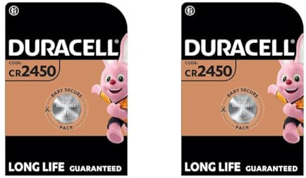 Duracell 2450 Lithium Coin Batteries 3V (2 pack)