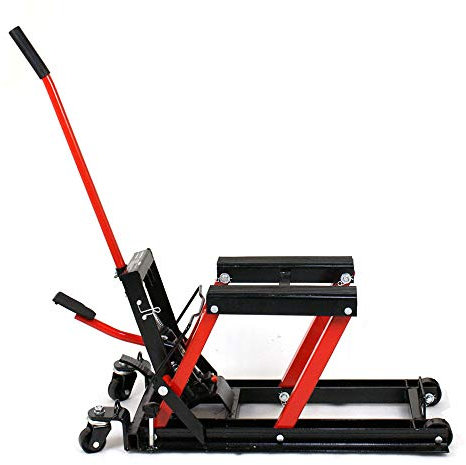QRANSEUYXY Motorrad Hydraulik, 75x35x15 cm Scherenheber Mini Hebebühne Lift Hydraulisch Motorradheber, Motorradbühne 680 KG