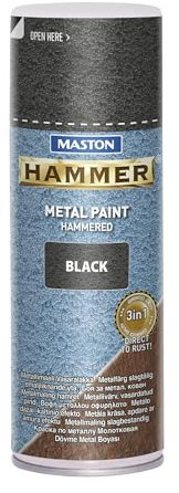Maston Spray Paint Hammer Hammered Black 400ml