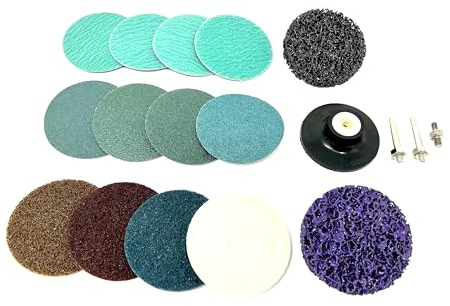 WELLERWERKZEUGE I Zubehör SET 76mm Schnellwechselsystem R Typ inkl Adapter passend für Bosch GWG + GWS 12V 10,8 roloc Druckluftschleifer mini Winkelschleifer 6+6,3mm Hazet Würth HBM KS Tools Proxxon