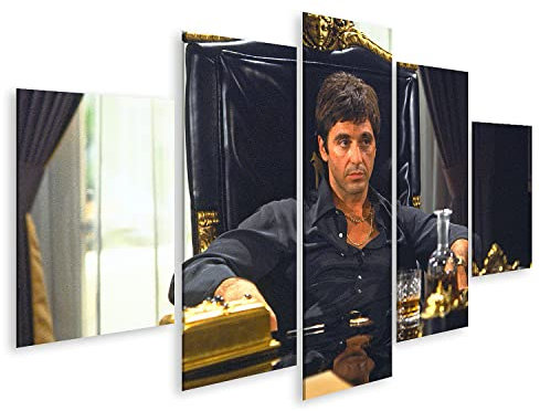 islandburner Prime Bild auf Leinwand Al Pacino Scarface Tony Montana Kult Gangster Movie Film Hollywood Ikone Bilder Wandbilder Poster