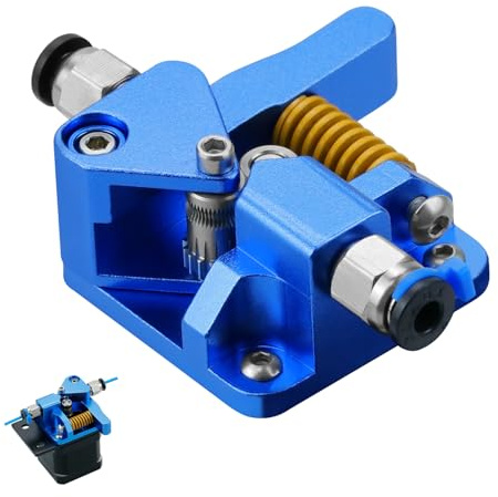Xirbbo 3D-Drucker-Extruder, für Ender 3 Dual Gear Filament-Extruder, Aluminium-Antriebs-Feeder-Upgrade-Kit, kompatibel mit Creality Cr-10s Cr10s Pro Ender-3 Ender 3pro Ender 5 (Dual Gear Extruder)