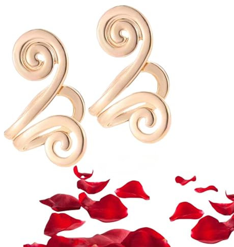 EHOTER Akupressur Schlankheits Ohrringe Magnetische Lymphdrainage Ohrringe Mag Studs zum Abnehmen Non-Piercing Ohrringe Ohrklammer Schmuck für Frauen Muttertag Mädchen Geschenk (A)