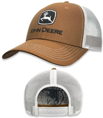 John Deere Baseball Cap Trucker Hat 13083340 Aktuelle Baseball Cap Trucker Hat Markenzeichen Stickerei Khaki, Khaki, Einheitsgröße