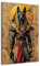 Kunstgestalten24 Leinwandbild Anubis Wandbild Kunstdruck Ägypten Gott Pharao Wanddeko XXL Wandekoration Gemälde Deko Bilder Modern Art Bild Kunstwerk Canvas