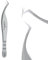 Natuhana Pince Extension Cils Volume Russe Professionnel en Acier Inoxydable Précis Droit et Courbé Nipper Pinces à Faux Cils Argenté (A-08)