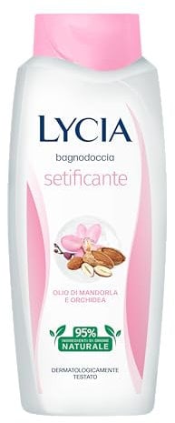 Lycia - Bagnoschiuma Setificante, Con Estratto Naturale di Orchidea e Olio di Mandorla, 750ml