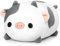 Mewaii Graue Kuh Plüschkissen 20CM Weiches Kawaii Kuscheltier für Kinder,Niedliches Kuh Plüschtier,Perfektes Kuschelkissen und Geschenk