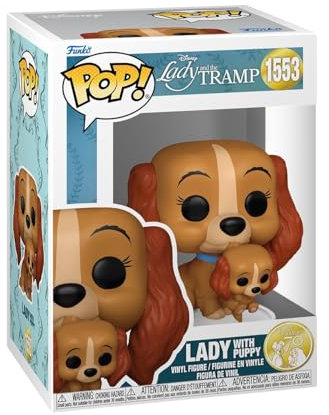 Funko La Dama y El Vagabundo Figura Vinilo Lady with Puppy 1553 Unisex Pop! Multicolor PVC