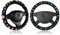 Lenkradbezug Süss Blumen, 2 pcs Universal-Auto-Lenkradbezug, Lenkradschutz in Universal Größe 38cm, Winter Lenkradschutz Panda,langlebiger Lenkradbezug aus Mikrofaser-Leder